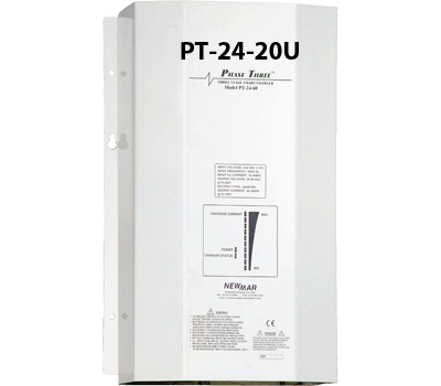 NEWMAR PT-24-20U Battery Charger Phase 3, 24V 20A, 3 Bank