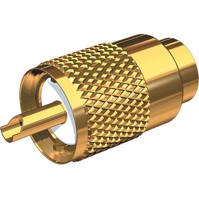 SHAKESPEARE PL-259-58-G Gold Plated PL-259 Connector w/UG175