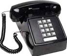 CORTELCO 250000-VBA-20MD STANDARD DESK TELEPHONE - BLACK