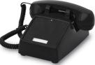 CORTELCO 250000-VBA-NDL STANDARD DESK TELEPHONE WITH NO DIAL, BLACK
