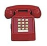 CORTELCO 250047-VBA-20M KELLOGG CORDED PHONE - RED