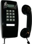 CORTELCO 255400-VBA-NDL STANDARD WALL TELEPHONE WITH NO DIAL, BLACK