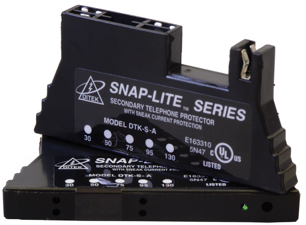 DITEK DTK-SL130A SNAP-IT 66-BLOCK W/ PROTECTION W/ DIAGNOSTIC LED & 150MA SELF RESETTABLE FUSE, FOR ANALOG CIRCUITS