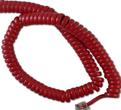 CABLESYS GCHA444012-FCR HANDSET CORD 12', CHERRY RED