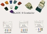 ICC IC1076V0-BK RJ11 MODULAR CONNECTOR 6P6C (BLACK)