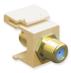 ICC IC107B9GIV Module F-Type Gold Plated 3 GHZ Ivory