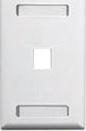 ICC IC107S01WH IC107 FACEPLATE W/STATION ID SINGLE GANG,1 PORT,WHITE