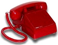 VIKING K-1500P-D RED NO DIAL DESK PHONE