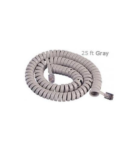 CABLESYS GCHA444025FPG HANDSET CORD 25',PEARL GREY