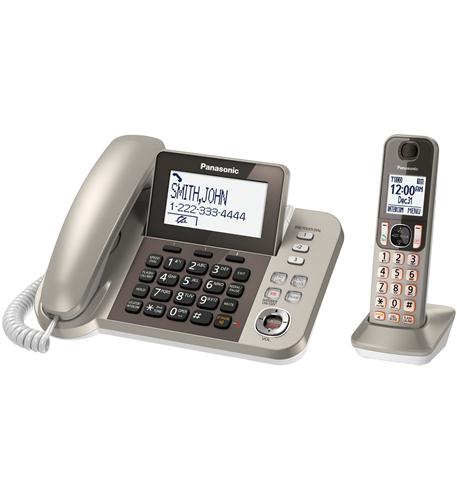 PANASONIC KX-TGF350N DECT 6.0 Corded Cordless Digital Phone with Answering Machine