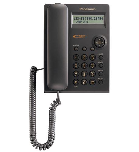 PANASONIC KX-TSC11B Feature Phone w/ Caller ID Black