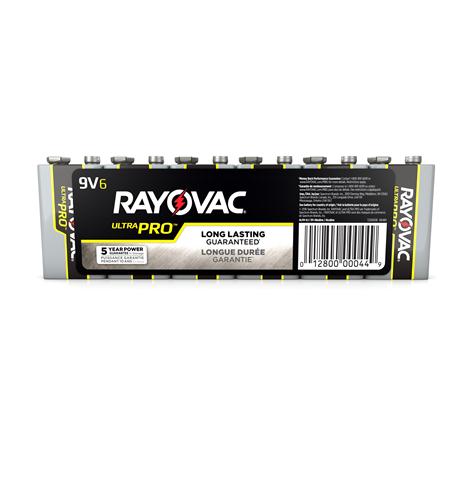 RAYOVAC AL-9V Alkaline Shrink Wrapped 9V 6 Pack