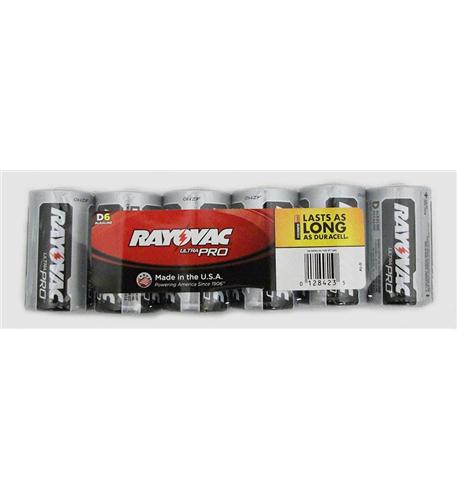 RAYOVAC AL-D Alkaline Shrink Wrapped D 6 Pack