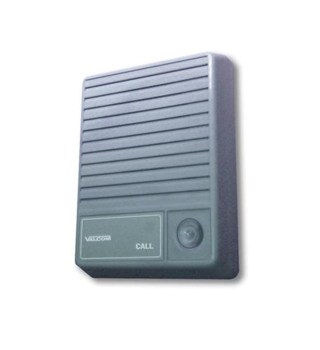 VALCOM V-1074 Talkback Doorplate Surface Speaker- Gray