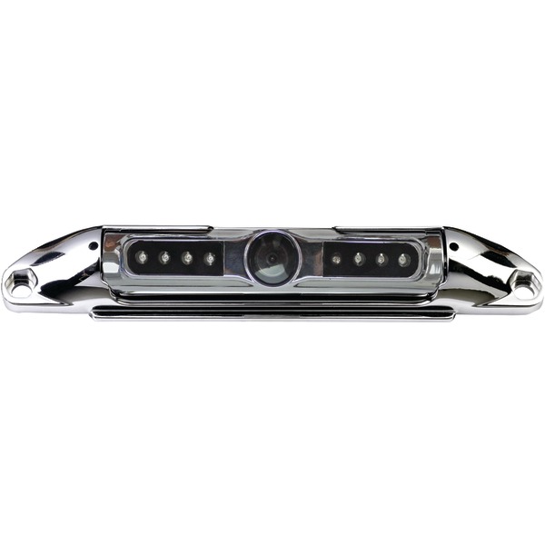 BOYO VTL400CIR Bar-Type 140deg License Plate Camera with IR Night & Parking-Guide Lines (Chrome)