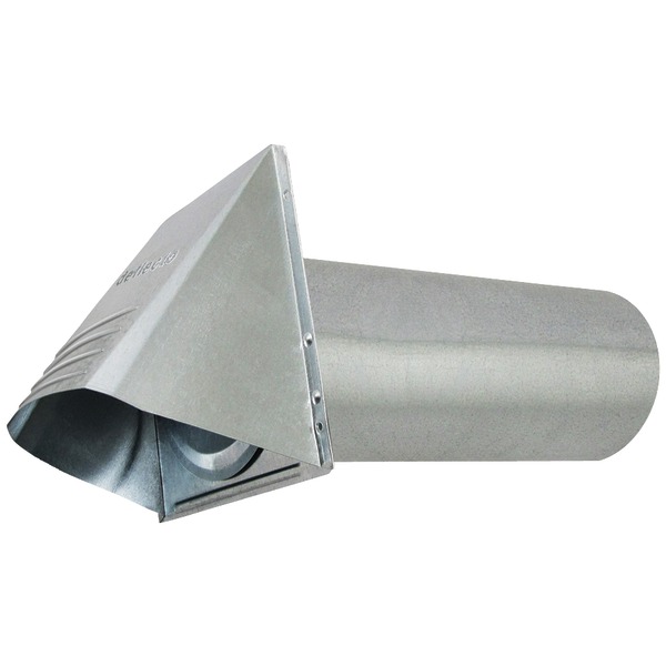 DEFLECTO GVH4 4” Wide-Mouth Galvanized Vent Hood