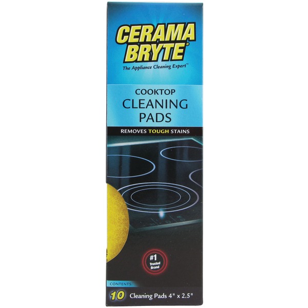 CERAMA BRYTE 29106 Ceramic Cooktop Cleaning Pads, 10 pk