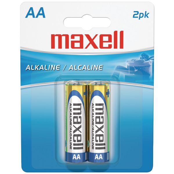 MAXELL 723407 - LR62BP Alkaline Batteries (AA; 2 pk; Carded)