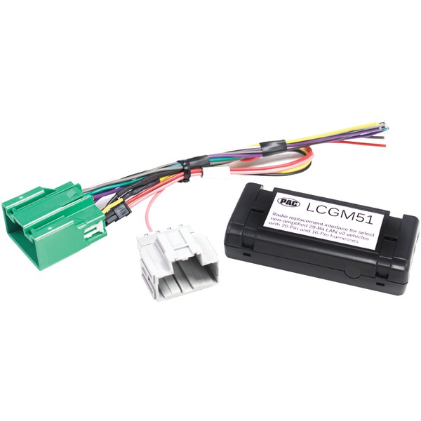 PAC LCGM51 Radio Replacement Interface for Select Nonamplified GM Vehicles (29-Bit, 20 & 16 Pin)