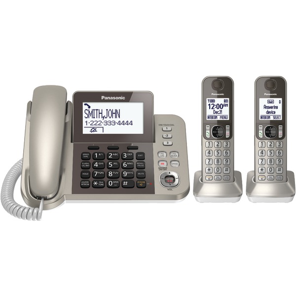 PANASONIC KX-TGF352N DECT 6.0 Corded/Cordless Phone System with Caller ID & Answering System (2 Handsets)