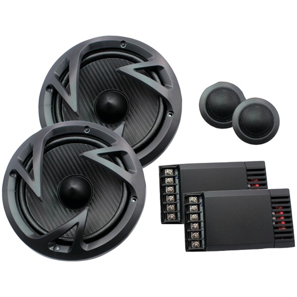 POWER ACOUSTIK EF-60C Edge Series 6.5” 500-Watt 2-Way Component Speaker System