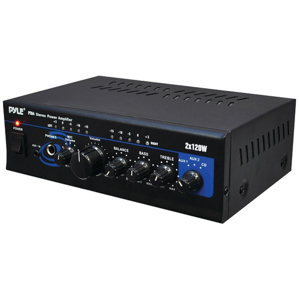 PYLE PTA4 120-Watt x 2 Mini Stereo Power Amp