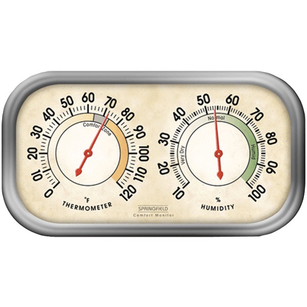 SPRINGFIELD 90113-1 Humidity Meter & Thermometer Combo