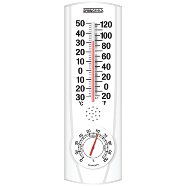 SPRINGFIELD 90116 Plainview I/O Thermometer & Hygrometer