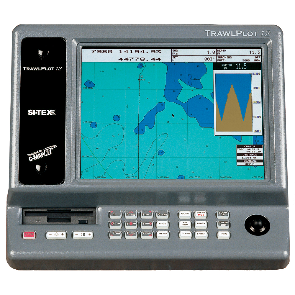 SI-TEX TRAWLPLOT 12 SITEX 12” SD LCD COLOR CHARTPLOTTER WITH WAAS
