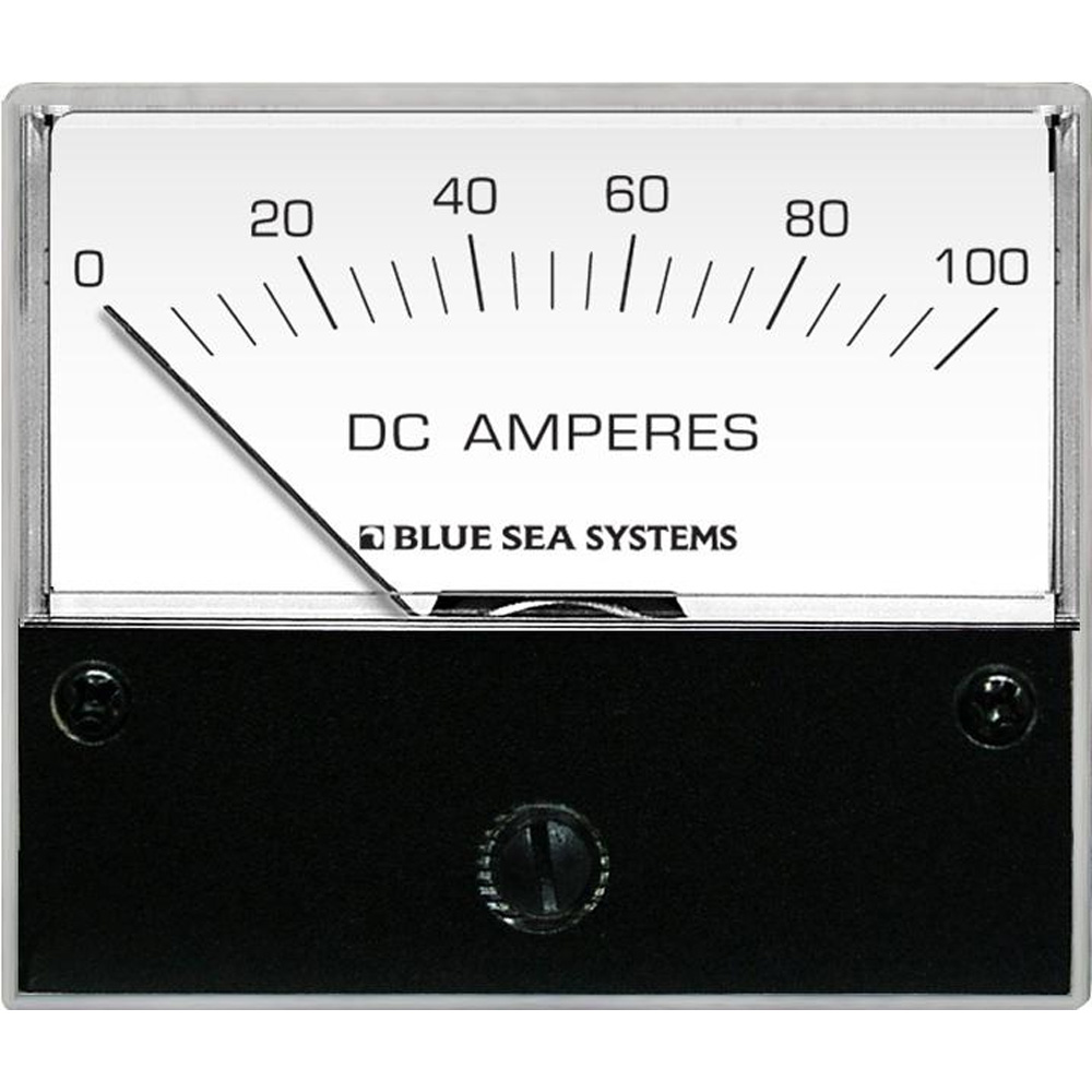 BLUE SEA 8017 DC ANALOG AMMETER - 2-3/4” FACE, 0-100 AMPERES DC