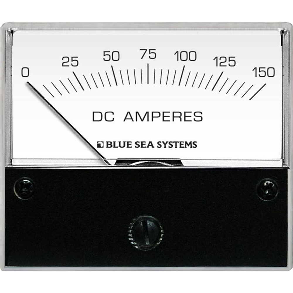 BLUE SEA 8018 DC ANALOG AMMETER - 2-3/4” FACE, 0-150 AMPERES DC