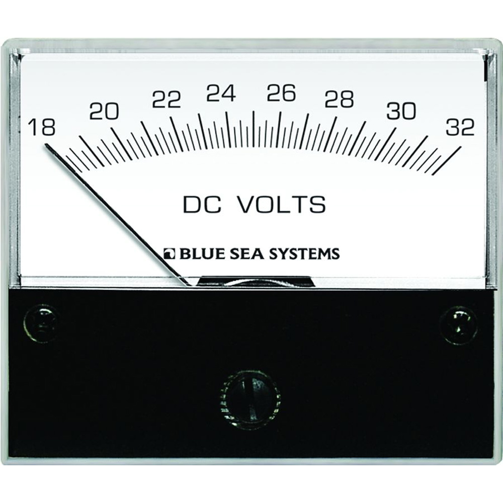 BLUE SEA 8240 DC ANALOG VOLTMETER - 2-3/4” FACE, 18-32 VOLTS DC