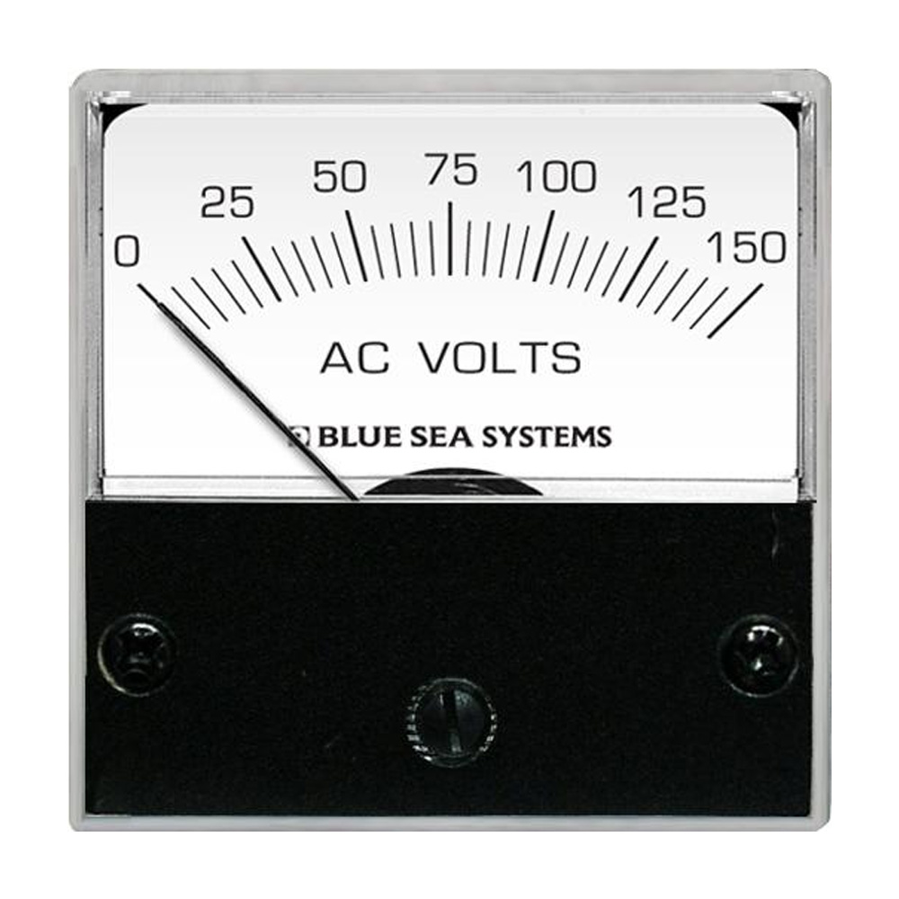 BLUE SEA 8244 AC ANALOG MICRO VOLTMETER - 2” FACE, 0-150 VOLTS AC