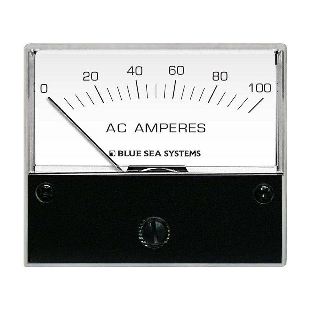 BLUE SEA 8258 AC ANALOG AMMETER - 2-3/4” FACE, 0-100 AMPERES AC