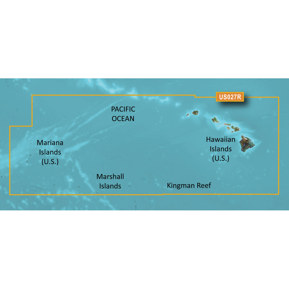 GARMIN 010-C0728-00 BLUECHART G2 VISION HD - VUS027R - HAWAIIAN ISLANDS - MARIANA ISLANDS - MICROSD;/SD