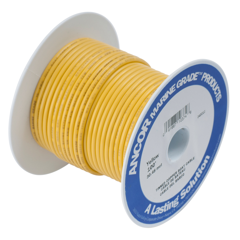 ANCOR 111902 YELLOW 8 AWG BATTERY CABLE - 25'