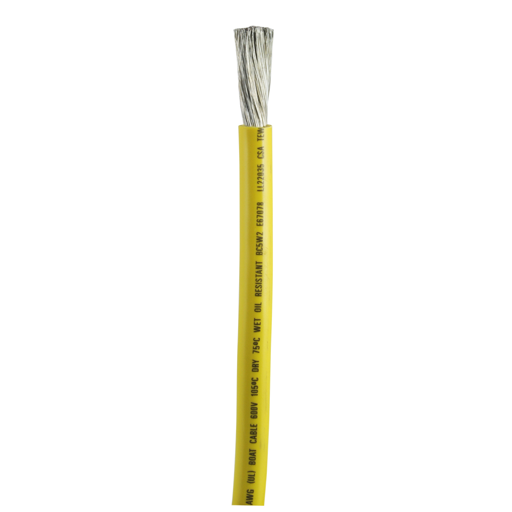 ANCOR 114902 YELLOW 2 AWG BATTERY CABLE - 25'