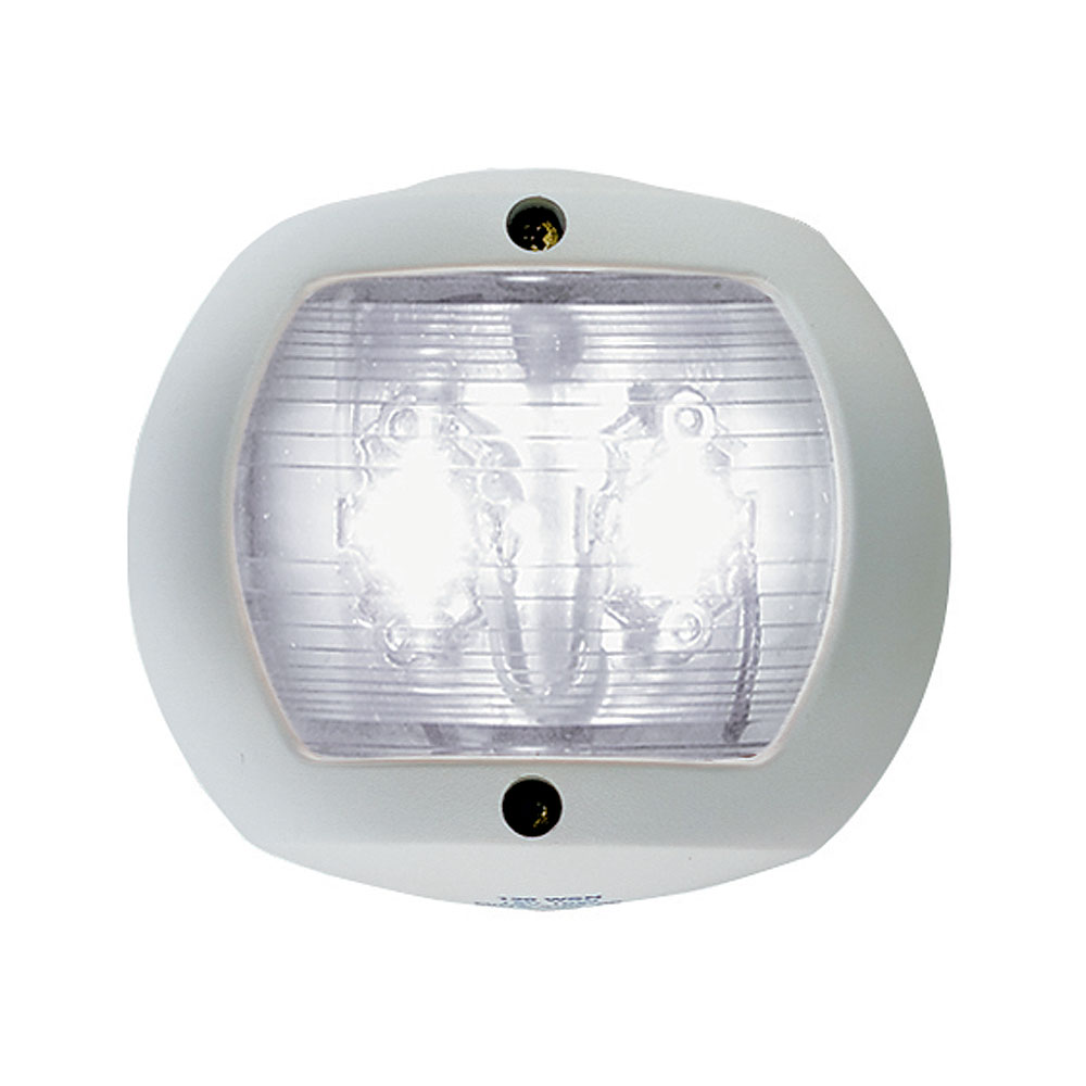 PERKO 0170WSNDP3 LED STERN LIGHT - WHITE - 12V - WHITE PLASTIC HOUSING