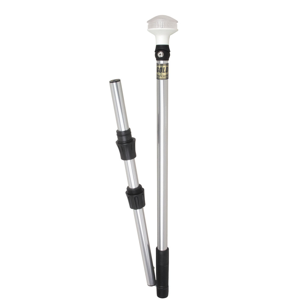 PERKO 1348DP6CHR OMEGA SERIES UNIVERSAL LED POLE LIGHT - 48” WITH FOLD IN HALF POLE