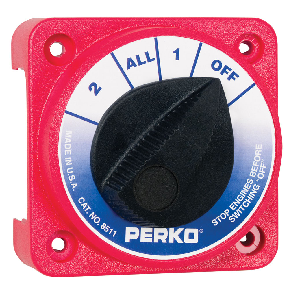 PERKO 8511DP COMPACT MEDIUM DUTY BATTERY SELECTOR SWITCH WITHOUT KEY LOCK