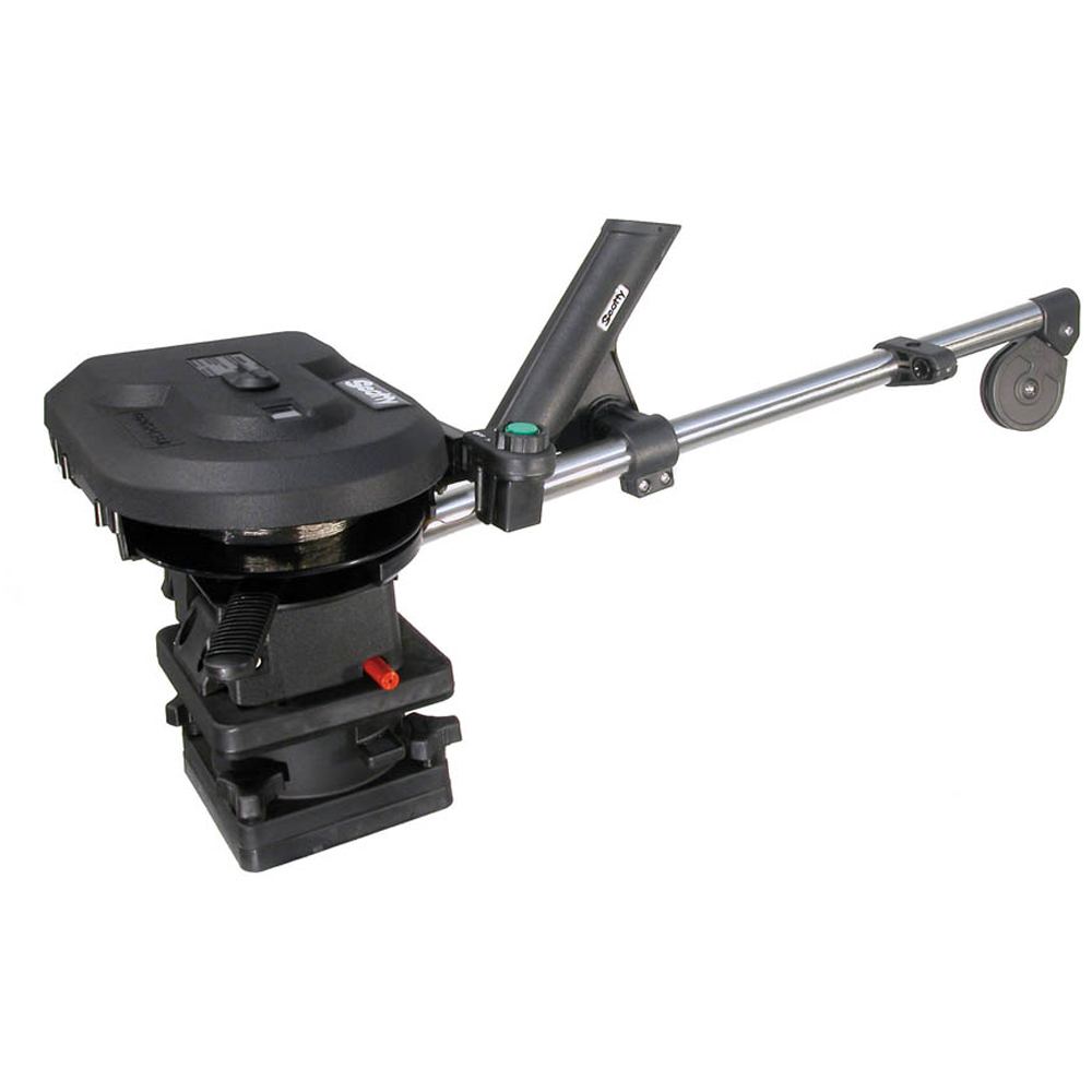 SCOTTY 1101 DEPTHPOWER 30” ELECTRIC DOWNRIGGER WITH ROD HOLDER & SWIVEL BASE