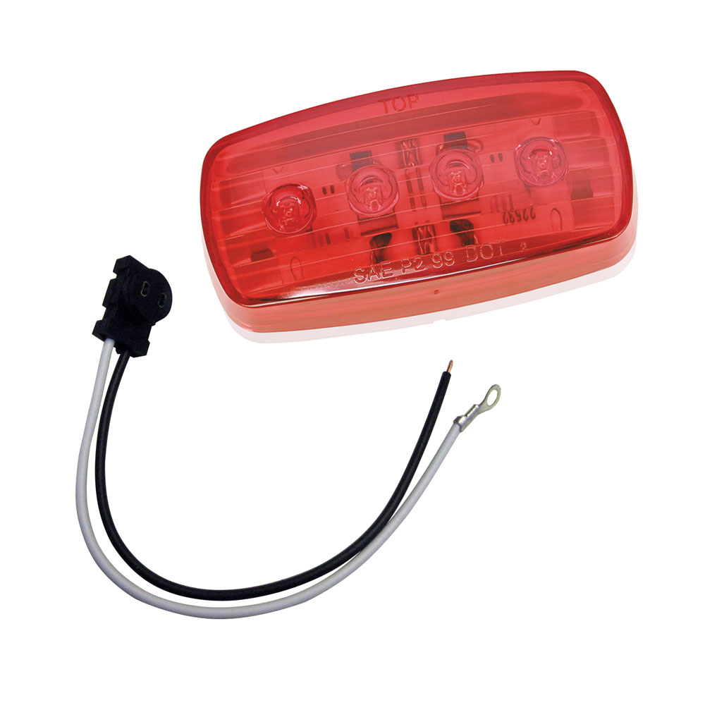 WESBAR 401586KIT LED CLEARANCE/SIDE MARKER LIGHT - RED #58 WITH PIGTAIL
