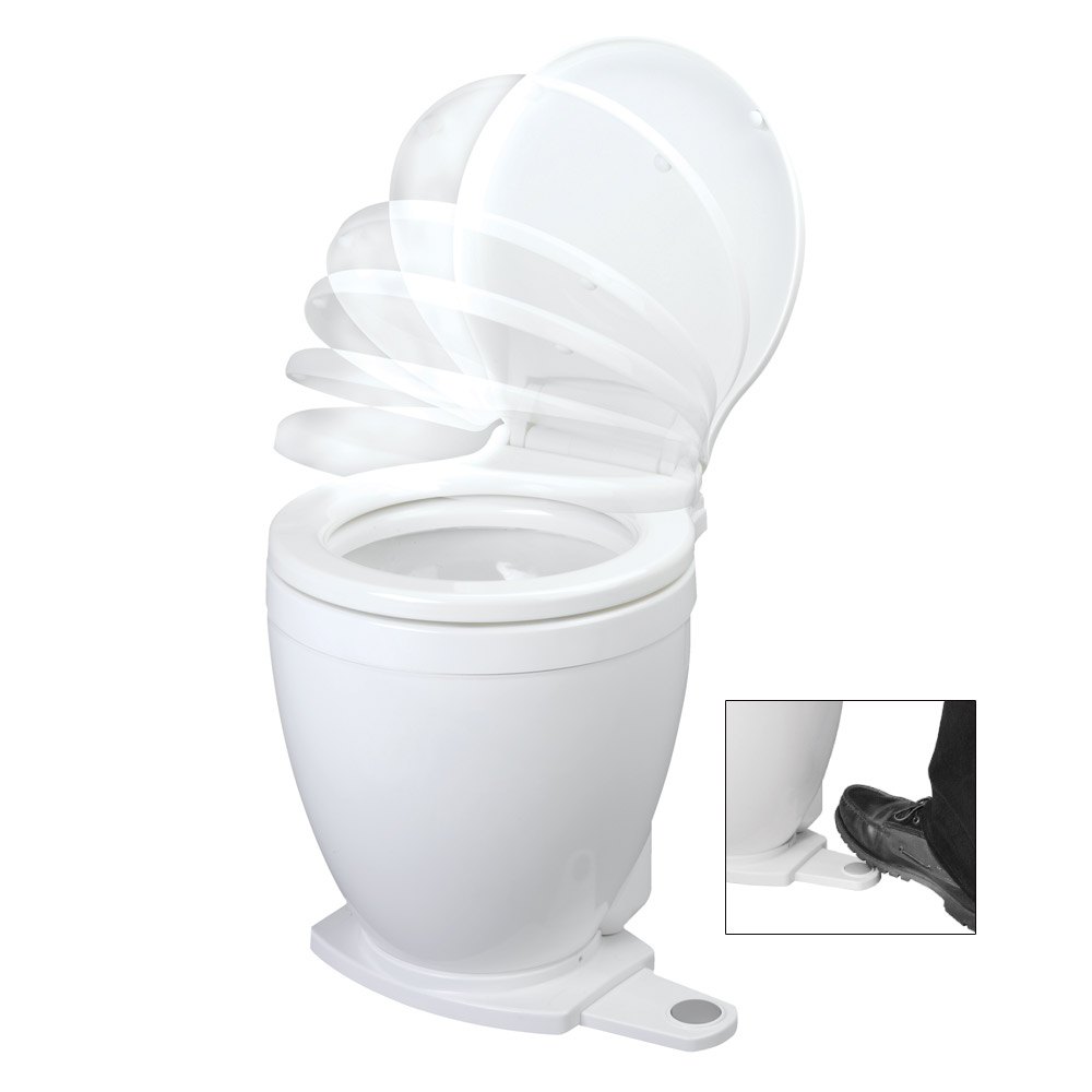 JABSCO 58500-0012 LITE FLUSH ELECTRIC 12V TOILET WITH FOOTSWITCH