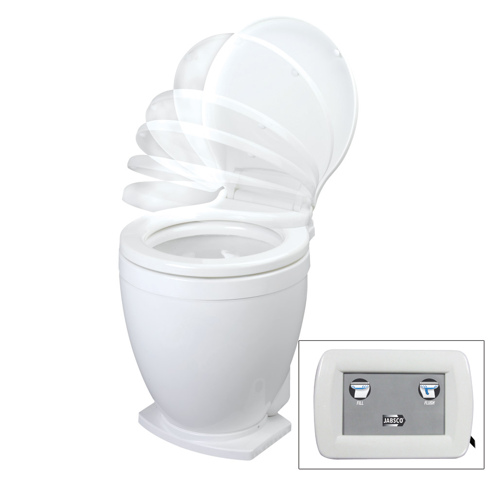 JABSCO 58500-1012 LITE FLUSH ELECTRIC 12V TOILET WITH CONTROL PANEL