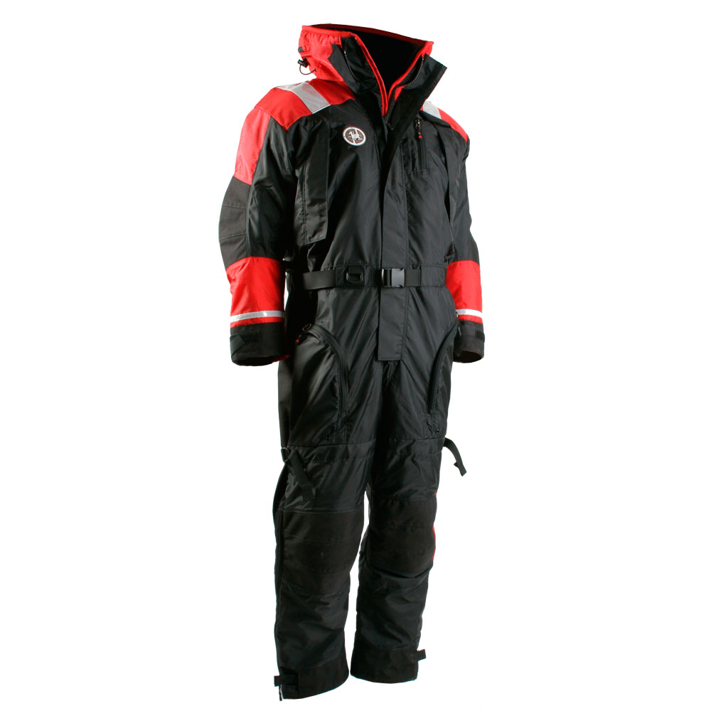 FIRST WATCH AS-1100-RB-XL ANTI-EXPOSURE SUIT - BLACK/RED - X-LARGE