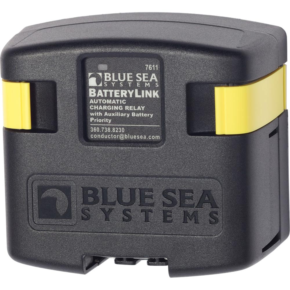 BLUE SEA 7611 DC BATTERYLINK AUTOMATIC CHARGING RELAY - 120 AMP WITH AUXILIARY BATTERY CHARGING