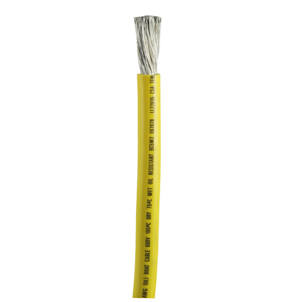 ANCOR 1179-FT YELLOW 2/0 AWG BATTERY CABLE - SOLD BY THE FOOT