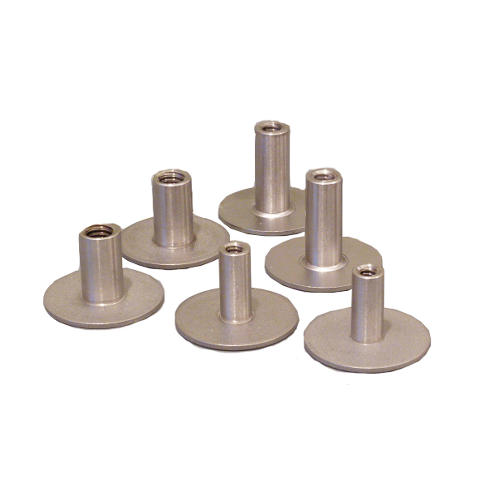 WELD MOUNT 1024122 .75” TALL STAINLESS STANDOFF THROUGH THREAD WITH #10 X 24 THREADS - QTY. 6