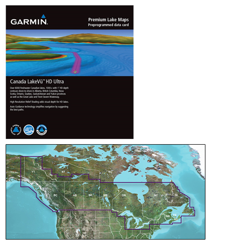 GARMIN 010-C1114-00 CANADA LAKEVÜ HD ULTRA - MICROSD/SD FOR GPSMAP & ECHOMAP SERIES