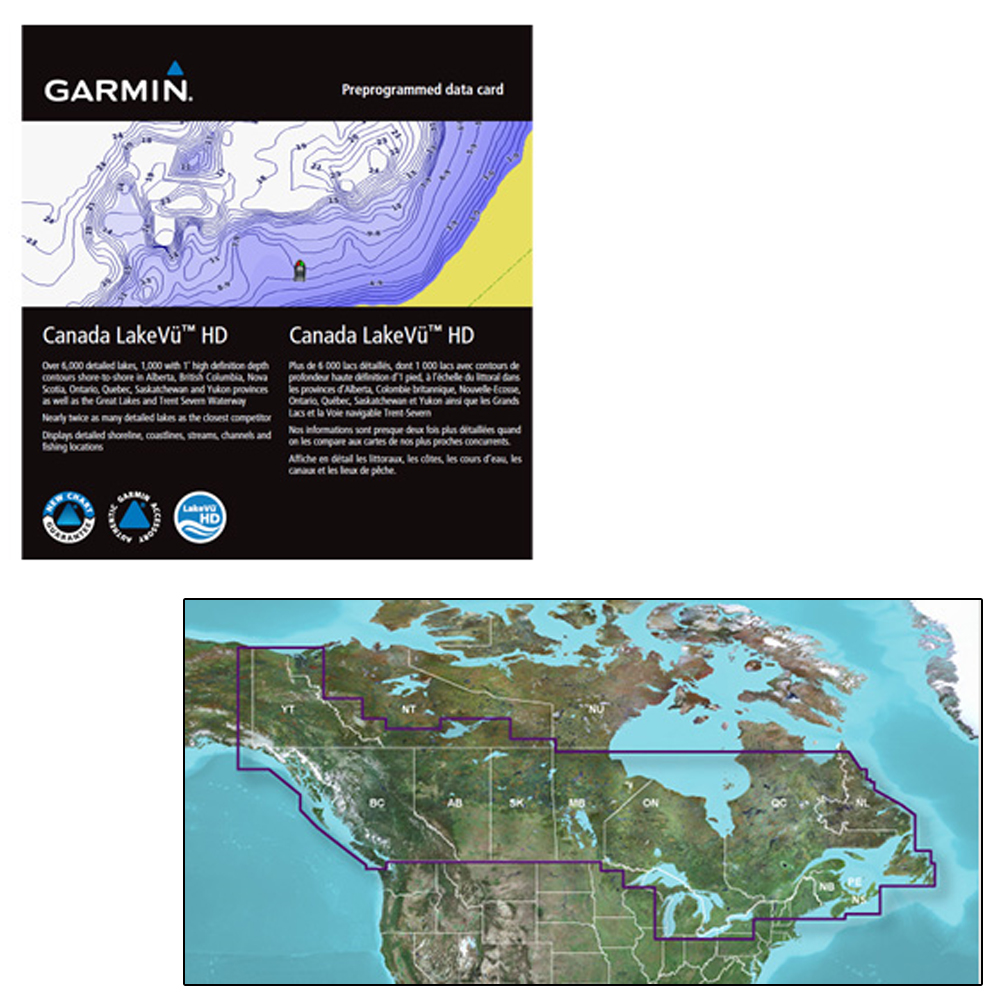 GARMIN 010-C1113-00 CANADA LAKEVÜ HD - MICROSD/SD FOR GPSMAP, MONTANA & OREGON HANDHELDS